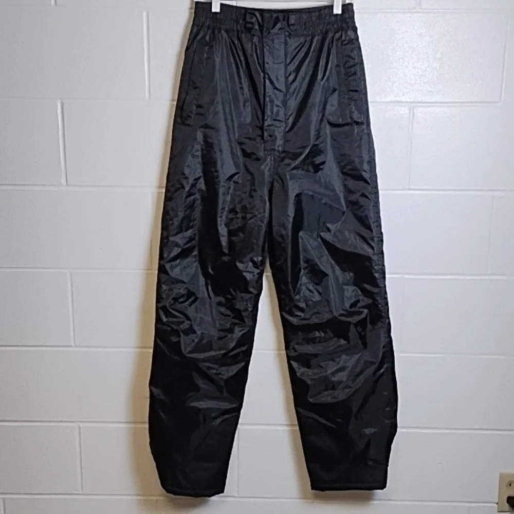 Sandy River Snowmobile Snow Pants Black Quilted Lining Pockets Zip Fly Med